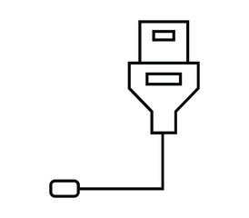 Wall Mural - Usb cable icon