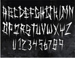 Dark Grunge Font - Vector arpanet 
