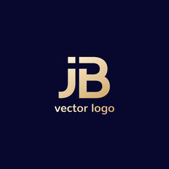 Poster - JB logo design, vector letters