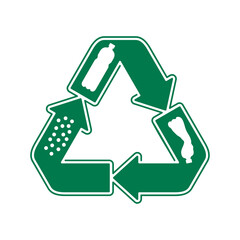 Sticker - Recycle waste biomaterials - Biodegradable icon