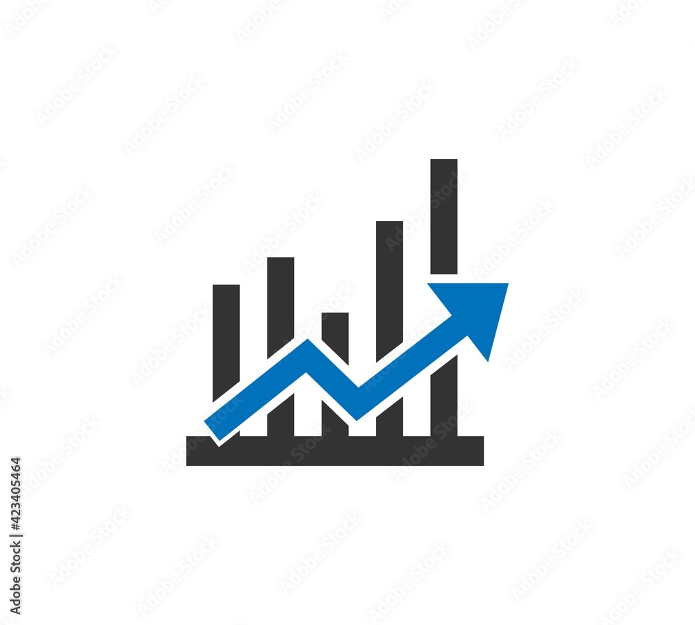 trend analyze icon. Simple element illustration. trend analyze concept ...