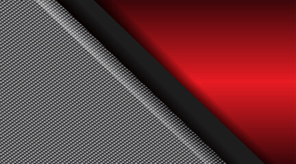 Wall Mural - modern abstract red metallic on design modern futuristic background . metal frame geometric digital 