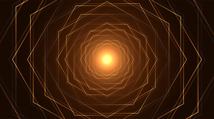 Wall Mural - Sacred geometry, abstract flower background. Vector digital graphic design
