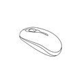 hand drawing doodle computer mouse illustration contour line minimalism symbol