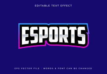 Gaming Esport Typography Text Effect - Editable Text