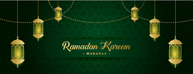 Wall Mural - ramadan kareem banner background template	