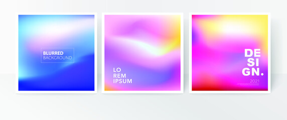 Wall Mural - colourful gradient mesh blurred background. design for banner or post.