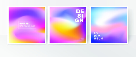 Wall Mural - blurred background. colourful gradient mesh design for banner or post.