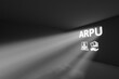 © profit_image - ARPU rays volume light concept 3d illustration