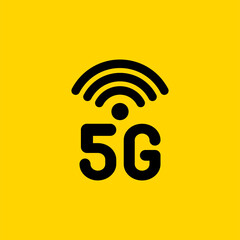 5G sign, symbol, icon. Vector illustration