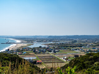 太東岬からのいすみ市の風景