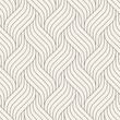 Seamless pattern with geometric waves. Endless stylish texture. Ripple bold monochrome background. Linear weaved grid. Thin interlaced swatch.