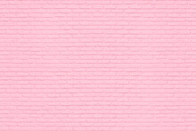 Pink Brick Wall For Background 