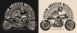 © DGIM studio - Cafe racer motorcycle vintage emblem