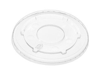 Wall Mural - plastic drinking cup cover lid disposable (with clipping path) isolated on white background