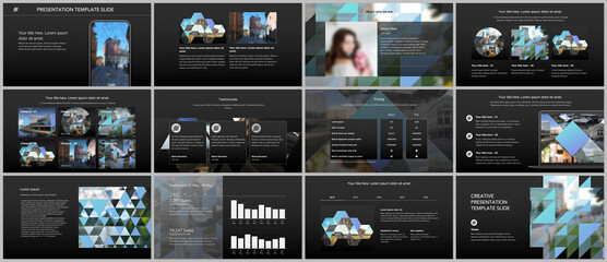 Wall Mural - vector templates for website design, presentations, portfolio. templates with triangles, triangular 
