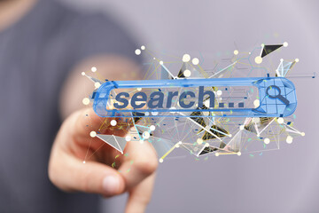 develop interface web application in hand