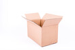 © lukaspuchrik - Open cardboard box on white background, mid sized, empty