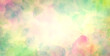 © Arlenta Apostrophe - colorful watercolor background in green blue pink and yellow spring or Easter colors, abstract sunny bright bokeh blur design