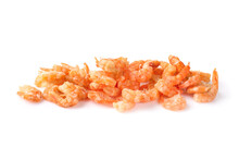 Dried Shrimp An Isolated On A White Background