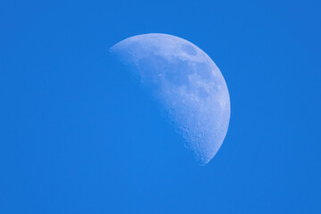 full moon in daytime