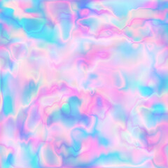 Wall Mural - Pattern seamless marble pink, blue background texture, vector trendy holographic, pastel multicolored, color vibrant gradient backdrop, pastel blurred modern design, neon hologram, vivid, bright