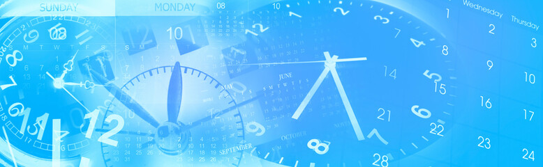 Wall Mural - clocks and calendars