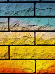 yellow brick wall