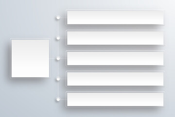 Wall Mural - organization chart. presentation template. vector graphics.