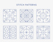 Beautiful patterned tile pattern. Simple pattern design template.