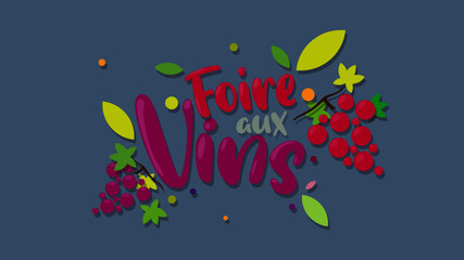 Poster - foire aux vins