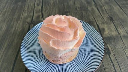 Sticker - Gâteau meringuée rose