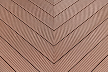 Brown Wpc Material Composite Deck For The Construction Of Terraces
