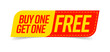 © stickerside - Buy one get one free bogo template great promotion sale tag