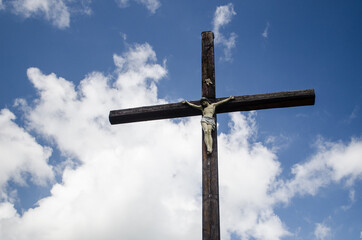 Canvas Print - jesus christ on the cross, ludza, latvia