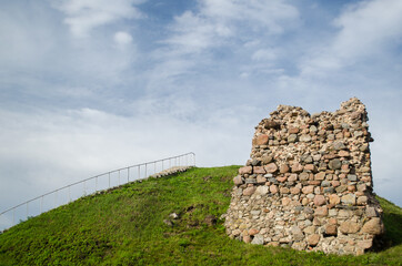 Wall Mural - Ruins of the Rezekne castle hill, Latvia