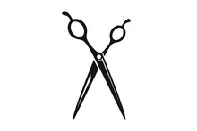 Scissors Icon Vector Illustration. Utensil Or Hairdresser Logo Symbol.