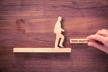 Wall Mural - work smarter motivation concept