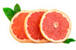 © Alexander - Fresh grapefruit slices, isolated on white background