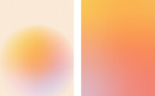 Gradient Textured Backgrounds For Summer Design In Orange And Pink Colors. Can Be Used For Wallpaper Coverings, Web And Print.