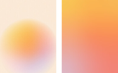 gradient textured backgrounds for summer design in orange and pink colors. can be used for wallpaper