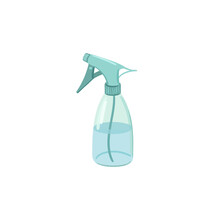 Spray Bottle Gardening Tool Hand Drawn Vector Illustration