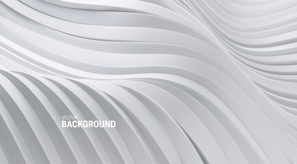 Wall Mural - white abstract background. soft elastic shape backdrop.