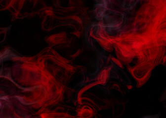 grunge dark horror black background with bright red mist, smoke halloween goth design