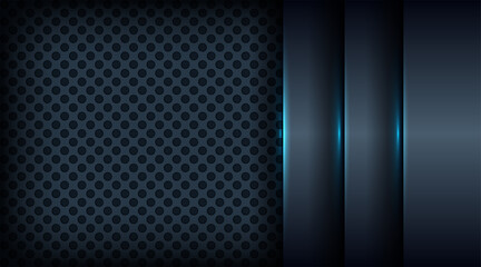 Wall Mural - modern dark blue abstract digital futuristic technology background