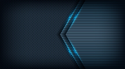Wall Mural - modern dark blue abstract digital futuristic technology background