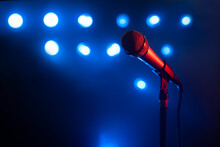 Microphone And Stage Lights