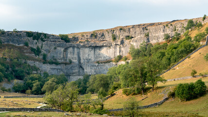 Wall Mural - View of the countryside around Malham Cove in the Yorkshire Dales National Park