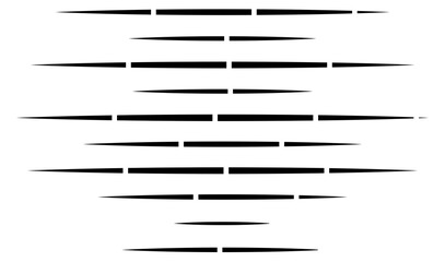 Leinwandbilder - Dashed random straight parallel lines geometric element