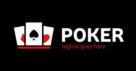 crown and Ace of Spades to design the Poker logo. crown or king of club playing cards logo design vector